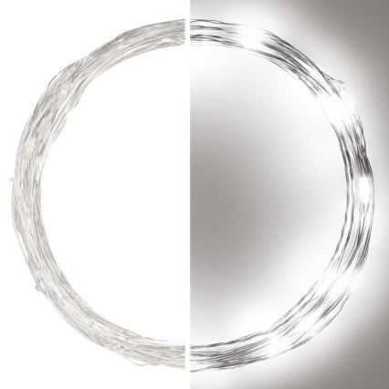 LED buitenlichtsnoer 40xLED/9m IP44 koudwit