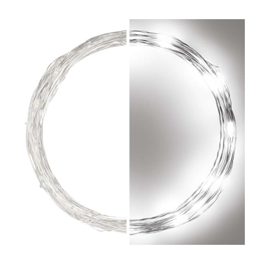 LED buitenlichtsnoer 40xLED/9m IP44 koudwit