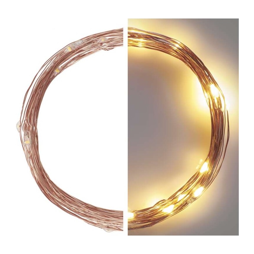 LED buitenlichtsnoer 40xLED/9m IP44 warm wit