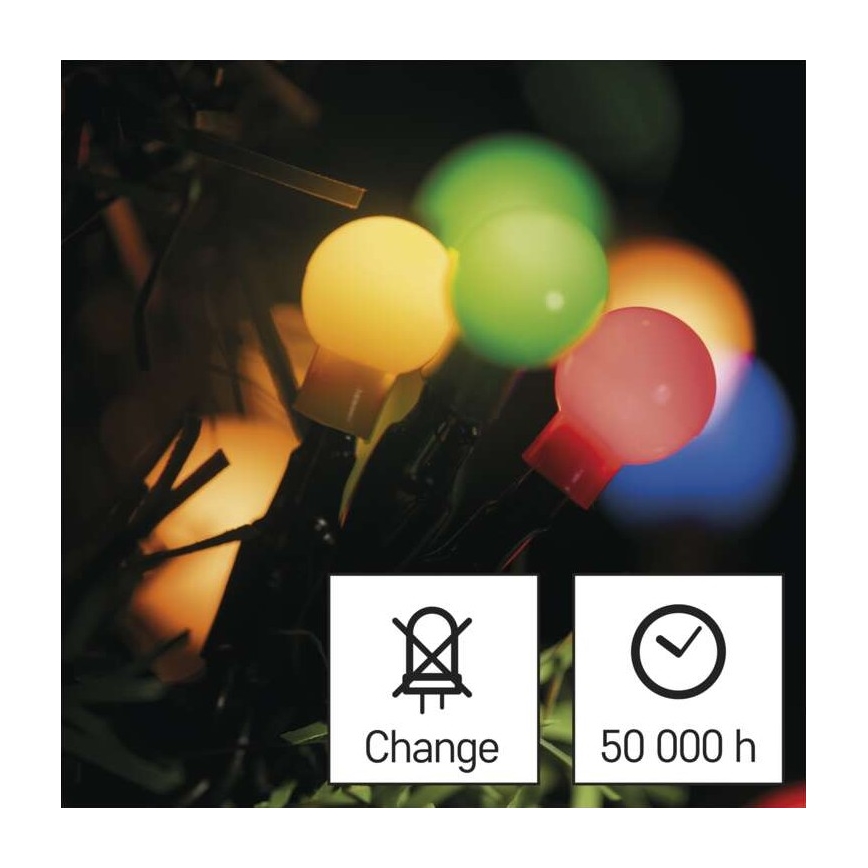 LED buitenlichtsnoer 480xLED/53m IP44 meerkleurig