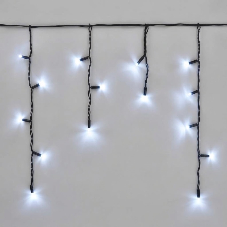 LED buitenlichtsnoer 50xLED/3x0,4m IP44 koel wit