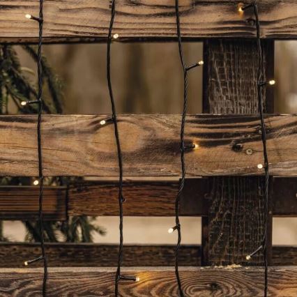 LED buitenlichtsnoer 50xLED/5m IP44 warm wit