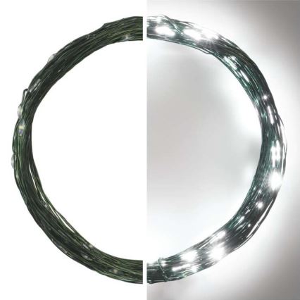 LED buitenlichtsnoer 75xLED/12,5m IP44 koud wit