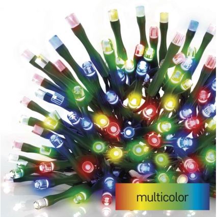 LED buitenlichtsnoer 80xLED/13m IP44 meerkleurig