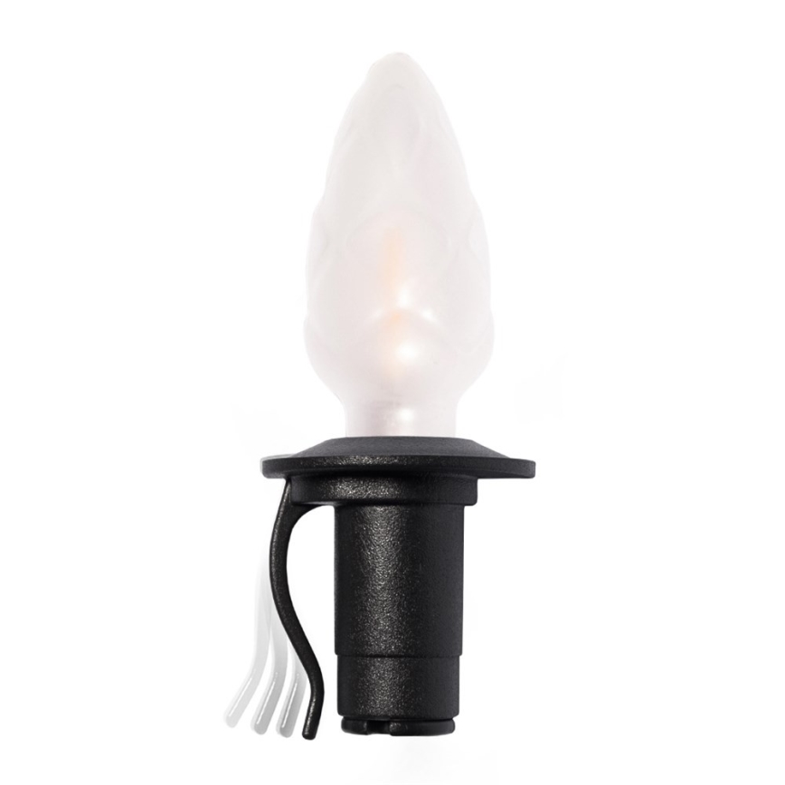 LED buitenlichtsnoer CONE FILAMENT 20xE10 19m gekleurd/warm wit IP44, Gemaakt in de EU