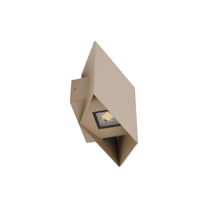 LED buitenmuurlamp CUBE LED/10W/230V IP54 beige