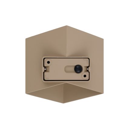 LED buitenmuurlamp CUBE LED/10W/230V IP54 beige