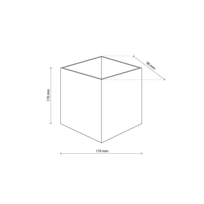 LED buitenmuurlamp CUBE LED/10W/230V IP54 beige