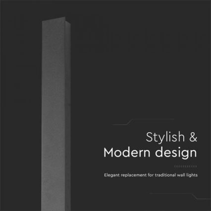 LED buitenmuurlamp LED/10W/230V 4000K IP65 51 cm antraciet