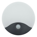 LED buitenmuurlamp met bewegingssensor, 18W, 230V, IP44, wit