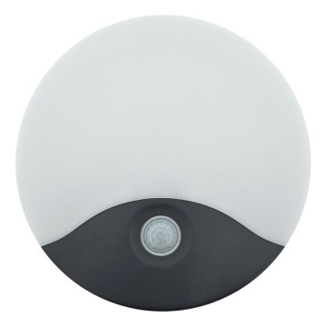 LED buitenmuurlamp met bewegingssensor, 18W, 230V, IP44, wit