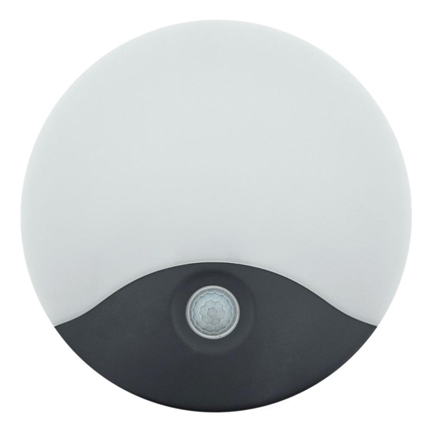 LED buitenmuurlamp met bewegingssensor, 18W, 230V, IP44, wit