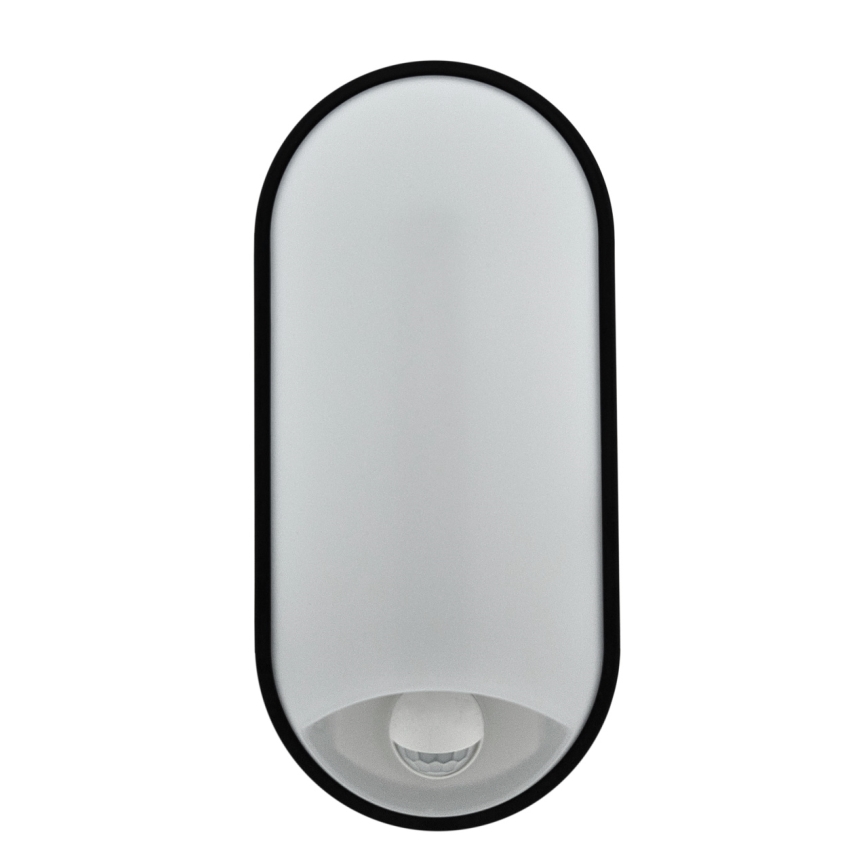 Dimbare LED-buitenwandlamp met bewegingssensor LED/12/15/18W/230V 3000K/4000K/6500K IP65 zwart/wit