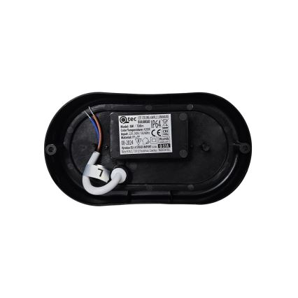 LED buitenplafondlamp LED/8W/230V 4200K IP64 zwart