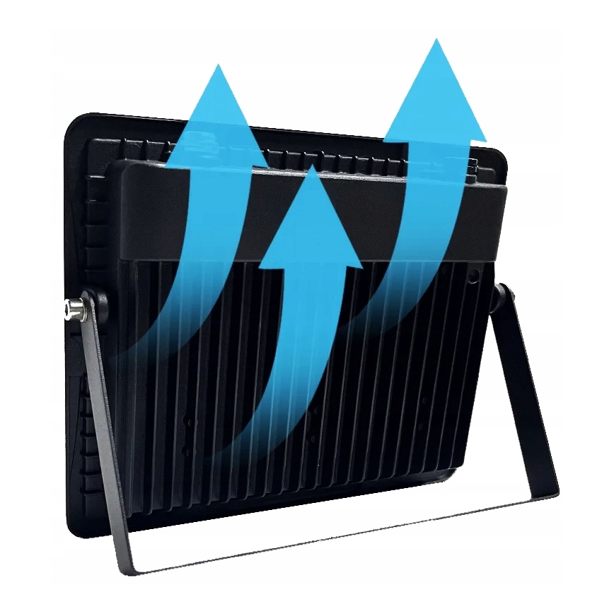 LED schijnwerper voor buiten met bewegings- en schemersensor LED/100W/230V 4500K IP65 zwart