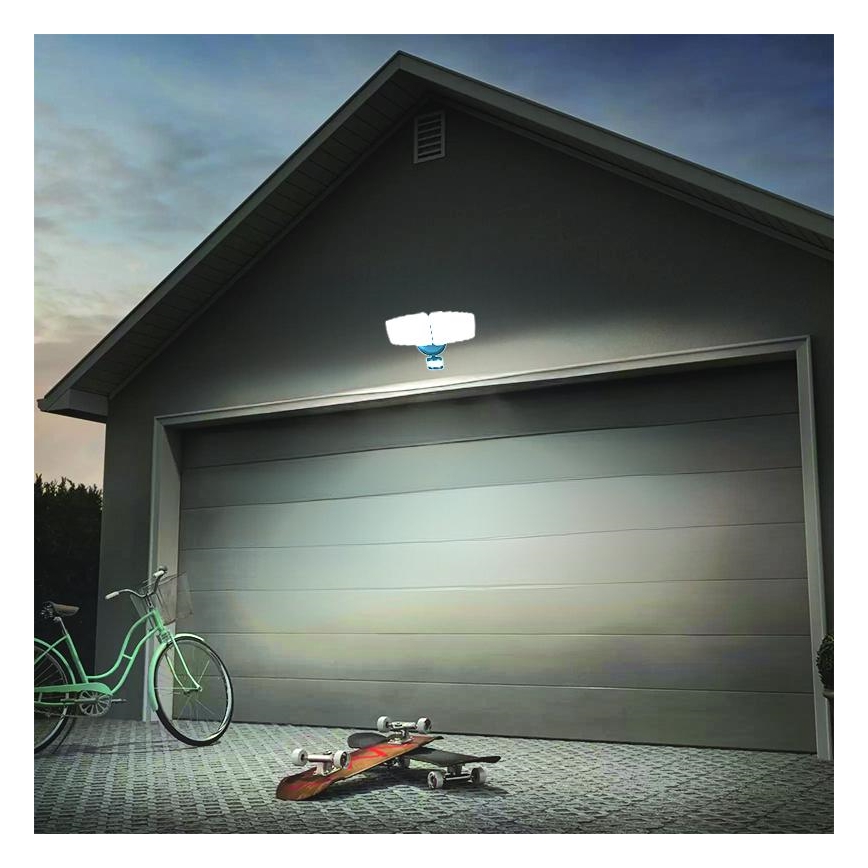 LED Buitenschijnwerper met sensor LED/24W/230V 3000/4000/6000K IP54 antraciet