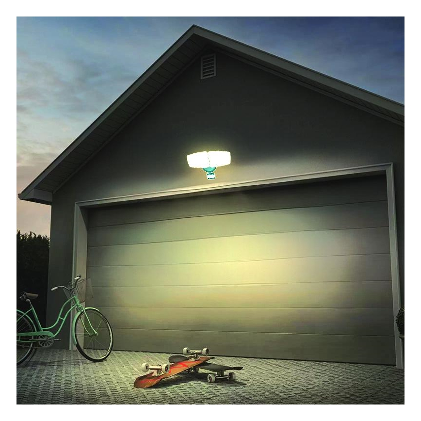 LED Buitenschijnwerper met sensor LED/24W/230V 3000/4000/6000K IP54 antraciet