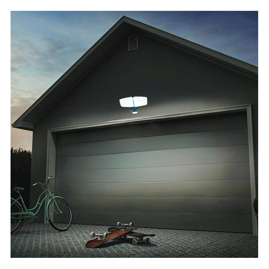 LED Buitenschijnwerper met sensor LED/24W/230V 3000/4000/6000K IP54 antraciet