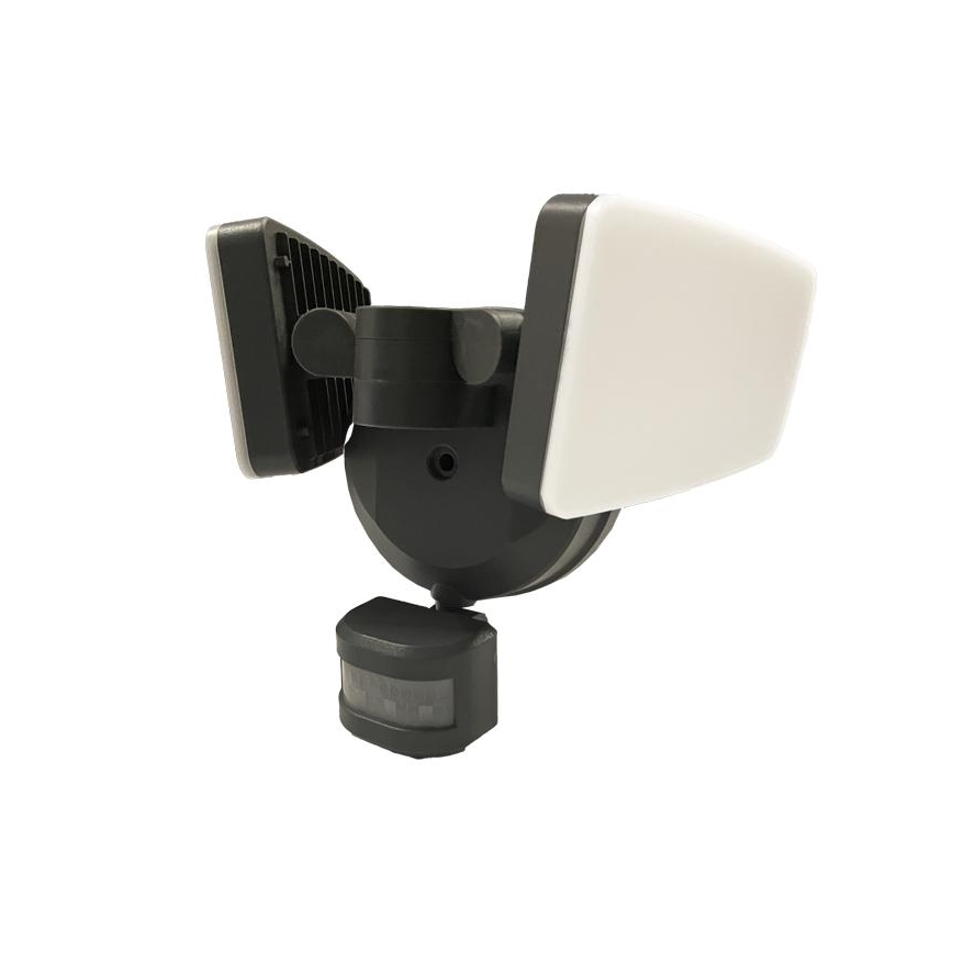 LED Buitenschijnwerper met sensor LED/24W/230V 3000/4000/6000K IP54 antraciet