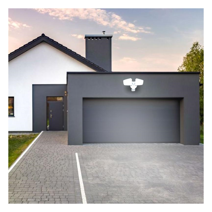 LED Buitenschijnwerper met sensor LED/24W/230V 3000/4000/6000K IP54 wit