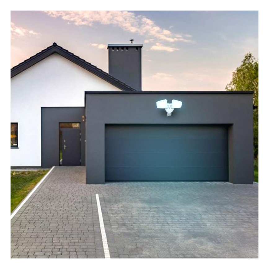 LED Buitenschijnwerper met sensor LED/24W/230V 3000/4000/6000K IP54 wit