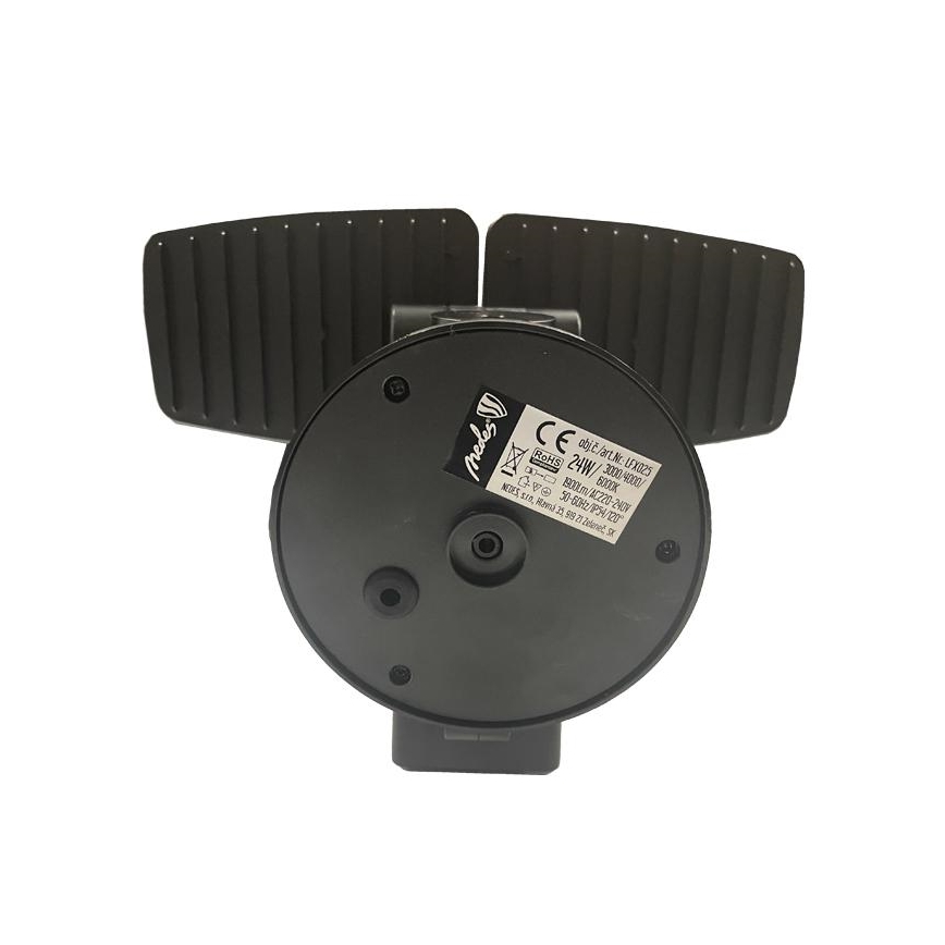 LED Buitenschijnwerper met sensor LED/24W/230V 3000/4000/6000K IP54 zwart