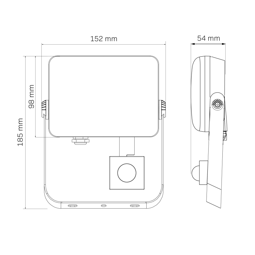 LED Buitenschijnwerper met sensor MILKY LED/30W/230V 4000K IP65
