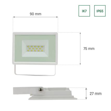 LED Buitenschijnwerper NOCTIS LUX 3 LED/10W/230V 3000K IP65 wit