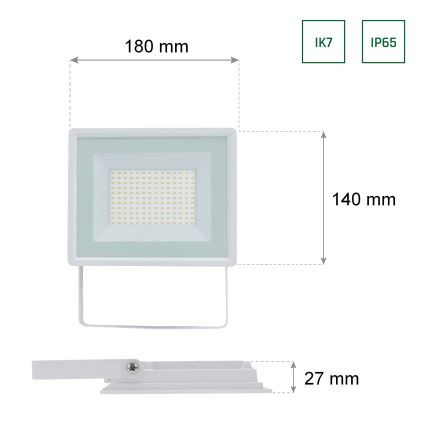 LED Buitenschijnwerper NOCTIS LUX 3 LED/50W/230V IP65 wit