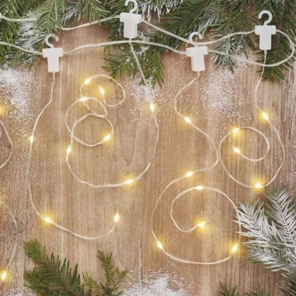 LED buitenslinger 100xLED/8 functies 7,9x0,7m IP44 warm wit