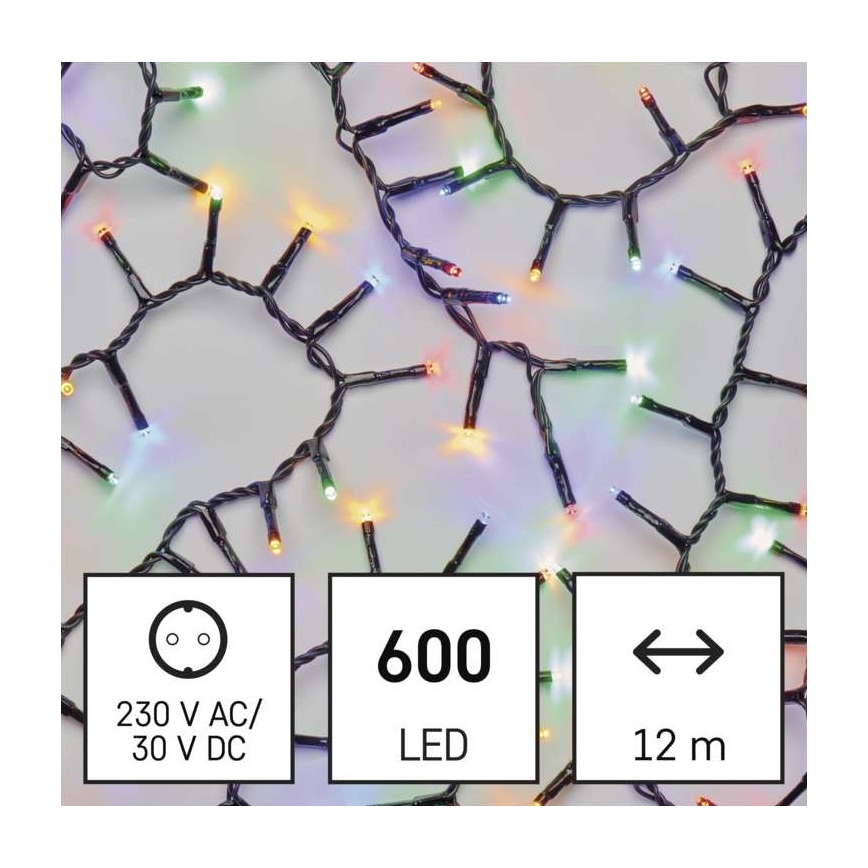 LED buitenslinger 600xLED/17m IP44 meerkleurig