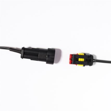 LED buitenslingerverlichting CONE FILAMENT 20xE10 19m kleurig/warm wit IP44, Gemaakt in de EU