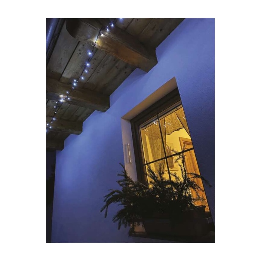 LED buitensnoer 120xLED/17m IP44 koel wit