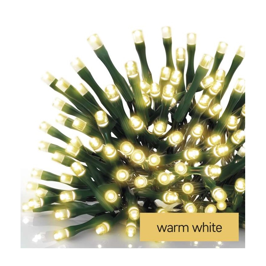 LED buitensnoer 200xLED/8 standen 8,6 m IP44 warm wit