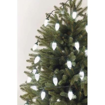 LED-buitensnoer 50×LED/8 functies, 14,8 m, IP44, koelwit