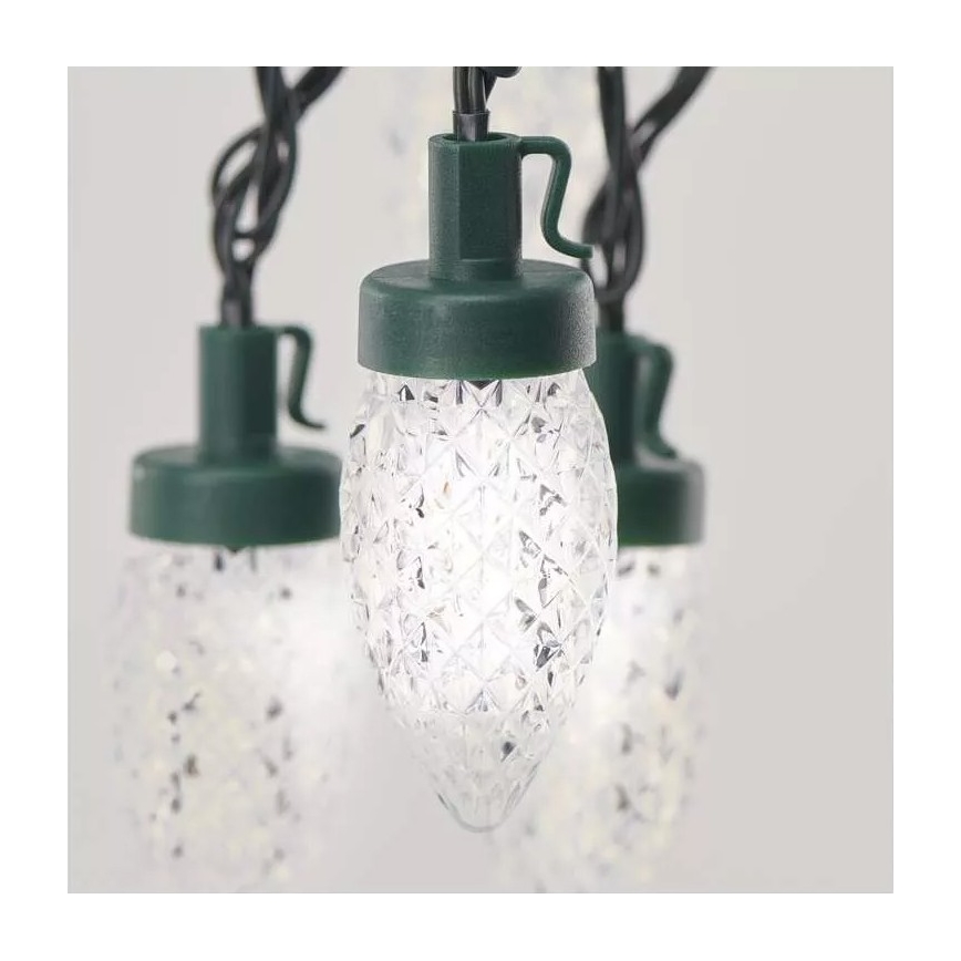 LED-buitensnoer 50×LED/8 functies, 14,8 m, IP44, koelwit