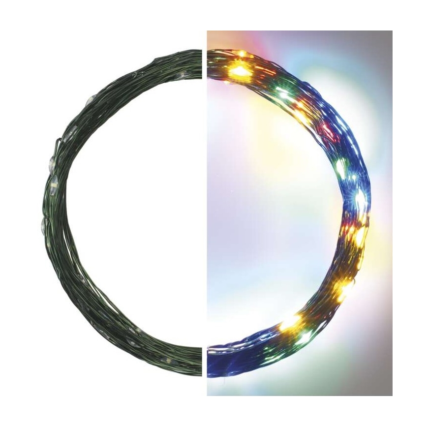 LED buitensnoer 75xLED/12,5m IP44 meerkleurig