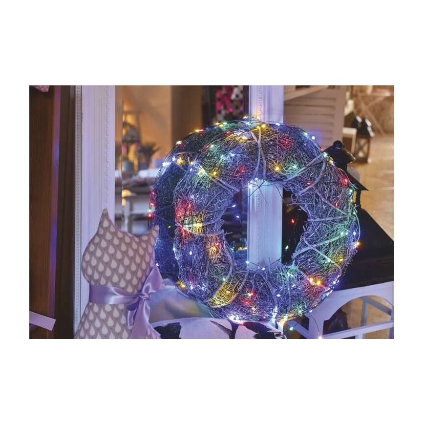 LED buitensnoer 75xLED/12,5m IP44 meerkleurig