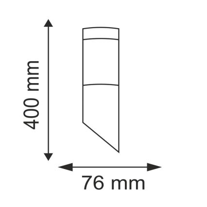 LED Buitenverlichting LIVIA 1xE27/7W/230V 4000K IP44