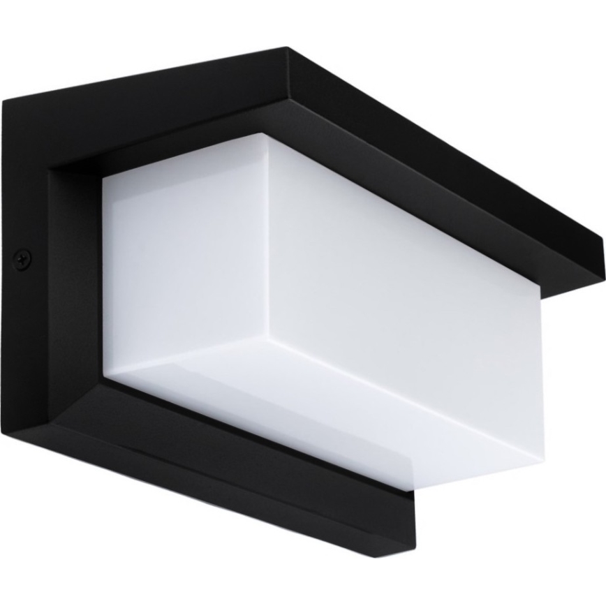 LED Wandlamp voor buiten met Lamp met schemersensor NEELY 1xE27/9W/230V IP54 zwart