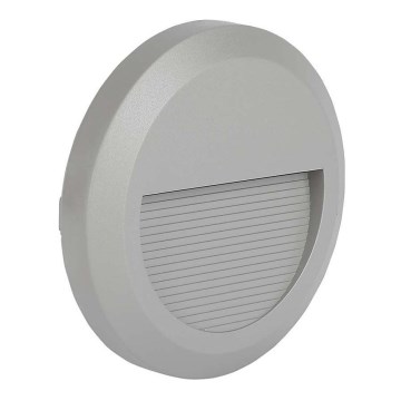 LED Buitenverlichting voor trappen LED/2W/230V IP65 3000K grijs