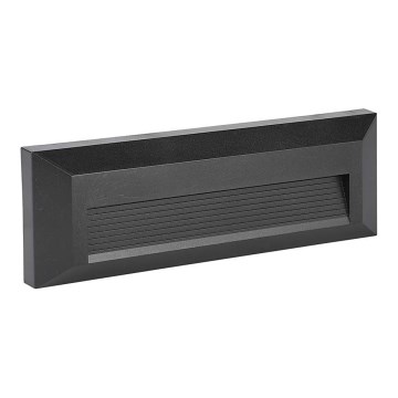 LED Buitenverlichting voor trappen LED/3W/230V IP65 3000K zwart