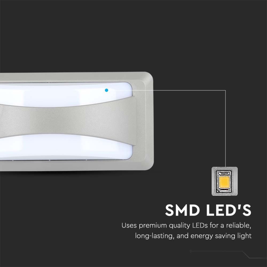 LED Buitenwandlamp LED/12W/230V 4000K IP65