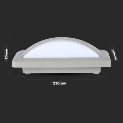LED Buitenwandlamp LED/12W/230V 4000K IP65