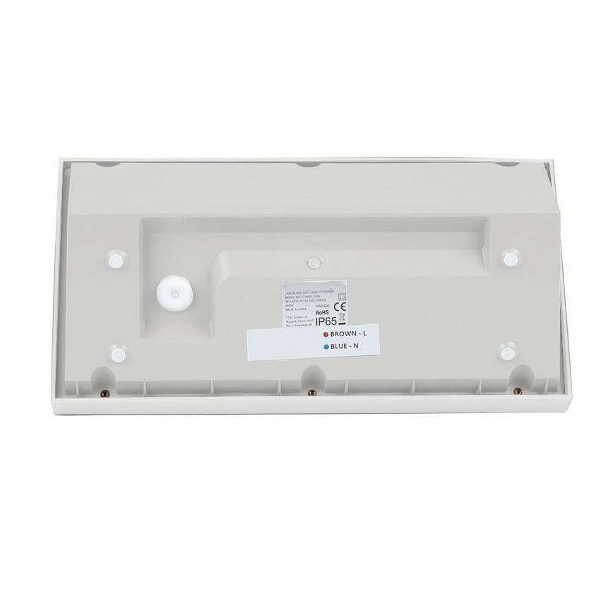 LED Buitenwandlamp LED/20W/230V 6400K IP65 wit