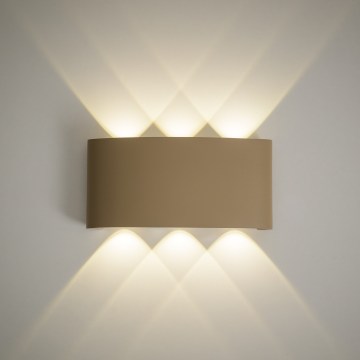 LED buitenwandlamp ARROW LED/6W/230V IP54 beige