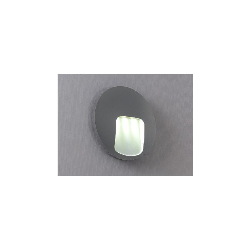 LED buitenwandlamp DACU LED/3W/230V IP54 grijs