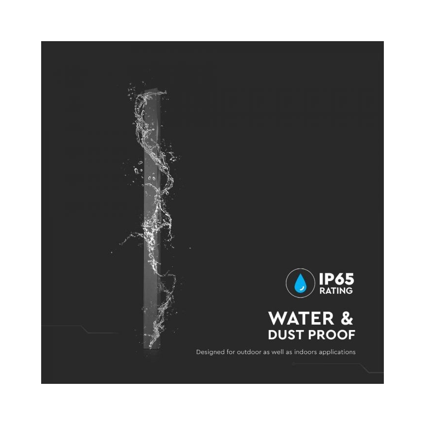 LED buitenwandlamp LED/10W/230V 3000K IP65 51 cm antraciet