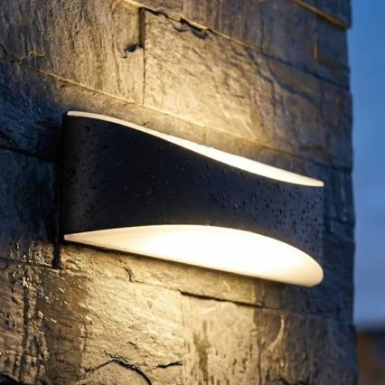LED buitenwandlamp LED/10W/230V IP65 zwart
