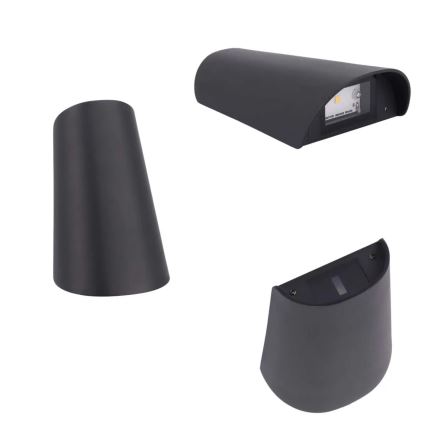 LED buitenwandlamp LED/11W/230V IP65 zwart